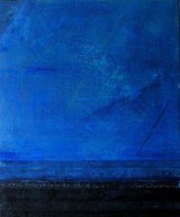 □沖縄竹富島/アクリル肉筆画/額付□（u25a1