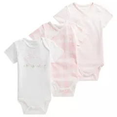 【新品】ラルフローレン ラビットボディスーツ３枚セット