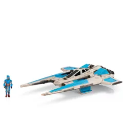 スターウォーズ マイクロギャラクシー飛行隊牙戦闘機 - 5インチ車両 1インチのマイクロフィギュアアクセサリー付き [ファングファイター。]