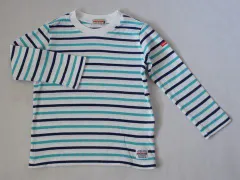 ミキハウス miki house mikihouse アウトレット 子供服 男の子 女の子 110cm 長袖 Tシャツ ロンT ボーダー 水色 紺 ピンク 春 夏 ★3 トップス ボーイズ 男児 ガールズ 女児 キッズ プチプラ 【中古】