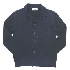 LARDINI ラルディーニ ジャケット ニット / コットン ナイロン ブークレ カーディガンジャケット ブラック / メンズ イタリア ニットカーディガン ニットジャケット ネイビー / 4116-5mml356013