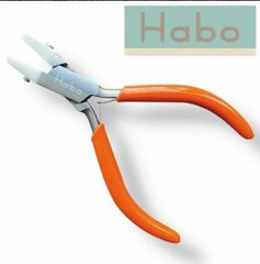 ★期間限定 専用ポーチ付き★当店オリジナル 『 Habo 』ナイロンジョープライヤー 【 先細 】 送料無料 ワイヤー 曲げる 伸ばす くせ直し ビーズ アクセサリー 工具 ナイロンカバー付 ヤットコ ギザ無し キズ防止 ハンドメイド ジュエリー クラフト