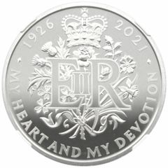 ★ エリザベス2世　生誕９５周年記念　２ポンド銀貨　2021年　英国王立造幣局発行