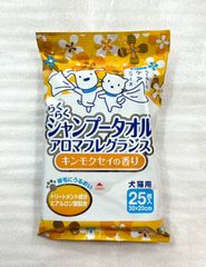 スーパーキャット (Super Cat) らくらくシャンプータオル　キンモクセイの香り　25枚
