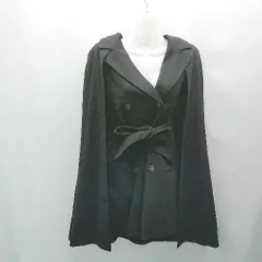 売れDURAS ファーポンチョ　黒　　フード付き　コート ジャケット・アウター