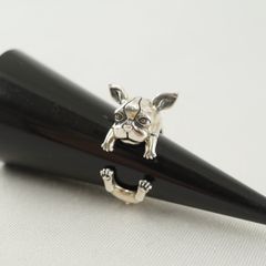 JAM HOME MADE × ジョジョの奇妙な冒険 シルバーリング USED品 イギー リング  9号 指輪 アクセサリー X7237