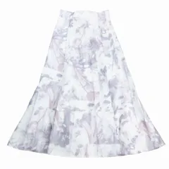 mystrada マイストラーダ ミラーフラワー スカート フレア ロング丈 ボトムス サイズ34 XS ピンク系 レディース 【中古】