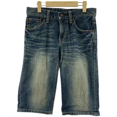 EDWIN エドウィン 503 ユーズド加工 ハーフデニムパンツ size28/インディゴ