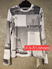 【新品】doll up oops　 シアー　風景プリント　長袖トップス