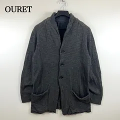 OURET BLACK RESORT Cotton Gaze 3B jacket 2 OR102-3671 オーレット 3ボタン 切りっぱなし 薄手 コットン ジャケット テーラード