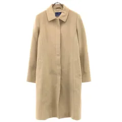 バーバリーズブルーレーベル 90s ウールブレンド オールド ステンカラーコート 38 ベージュ Burberrys Blue label レディース