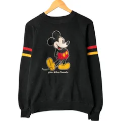 古着 80年代 ディズニー DISNEY MICKEY MOUSE ミッキーマウス キャラクタースウェットシャツ トレーナー USA製 レディースL相当/eaa575664