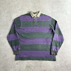 90s Polo by Ralph Lauren Stripe Rugby Shirts ポロ バイ ラルフローレン ボーダー ラガーシャツ 太ボーダー フェード