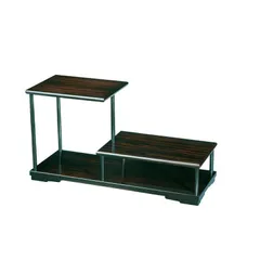 紀州塗り 飾り棚 黒檀調 二段 和風 和室 おしゃれ 木目 インテリア ローボード 日本製