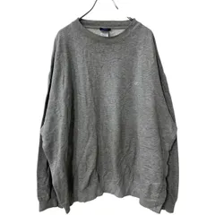 Reebok ロゴスウェット トレーナー 3XL グレー リーボック ビッグサイズ ワンポイントロゴ トップス 古着卸 アメリカ仕入 a708-5744