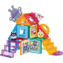 【新品・送料無料】アンパンマン マグパネル パチッと知育! たっぷり遊べるDXセット