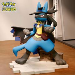 【約17cm】海外 限定 公式 ルカリオ フィギュア ポケモン ユナイト ポケットモンスター ポケモンユナイト 伯爵 はくしゃく ハロウィン スタイル 公式 スタチュー 置き物 インテリア プレゼント