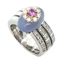 JEWEL STUDIO ジュエルスタジオ ラベンダー翡翠×ダイヤモンド×ピンク  