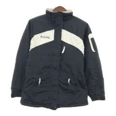 Columbia コロンビア 中綿 ナイロン ジャケット アウトドア ロゴ ブラック (レディース M) 中古 古着 Q6684