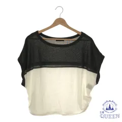 【訳アリ】 COMME CA ISM コムサイズム トップス Tシャツ ゆったり 半袖 レディース ホワイト グレー M 901-2343 送料無料 古着