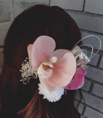 決算セール　特別価格　髪飾り　胡蝶蘭　前撮り　ヘッドパーツ　成人式　卒業式　謝恩会