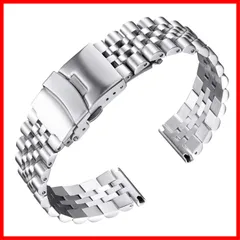 【速発送】L 時計バンド ステンレス 腕時計ベルトメタル ウォッチバンド 金属 時計ベルト18mm 20mm 22mm 24mm 26mm 交換スマートウォッチベルト 耐久性高い 男女通用 調整工具付 6色