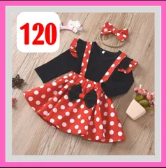 ミニーちゃん風コスチューム ワンピース 仮装 コスプレ衣装 120