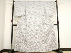 平和屋着物■付下げ　芝草文　正絹　逸品　AAAL0189Abw