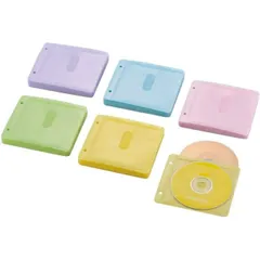 エレコム DVD CDケース 不織布 両面収納 2穴付 60枚入 CCD-NBWB120ASOのサムネイル
