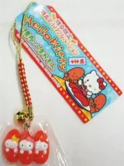 【中古】キーホルダー・マスコット(キャラクター) キティ 明太子・トリプル 根付け(レッド×ゴールド) 「ハローキティ」 博多限定