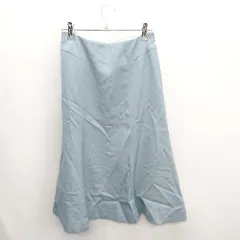 ◇ Θ Spick & Span スピック＆スパン ひざ丈 フレアー スカート サイズ36 ブルー系 レディース E  【1410290030141】