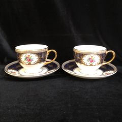 ウェッジウッド グロブナーガーデン 金彩 磁器 カップ&ソーサー 【 M】