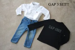 GAP 男の子 おしゃれな3点セット【18-24months】【2years】オシャレ 保育園 幼稚園 お出かけ シャツ パンツ ズボン ロンT 長袖 アメカジ ギャップ 1歳 2歳