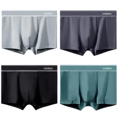 ボクサーパンツ メンズ 下着 メンズインナーパンツ ボクサーブリーフ 男性下着 健康パンツ 綿 除菌 消臭 清潔 通気 3D設計 4枚 K-4set