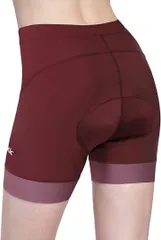 Santic(サンティック) レディース サイクルパンツ レーサーパンツ サイクリングショーツ レーパン 自転車 ロードバイク 3パッド付き( レッド,  Small)