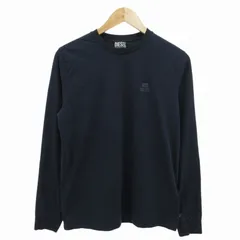 ディーゼル DIESEL 24SS T-DIEGO-LONG-A-R-HD-NEW Tシャツ ロンT ロゴ 長袖 L 紺 ネイビー A10405 /FF