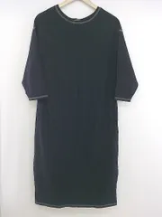 ◇ LEPSIM レプシィム LOWRYS FARM ローリーズファーム 半袖 膝下丈 ワンピース サイズF ブラック レディース P  【1303310007011】