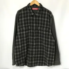 Supreme 23AW Houndstooth Plaid Flannel Shirt チェックシャツ 長袖 コットンシャツ 古着 メンズ Lサイズ シュプリーム トップス A12150◆のサムネイル