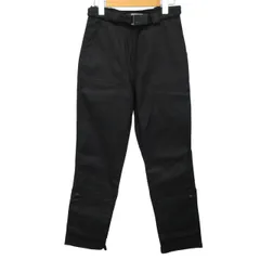 フェンディ FENDI Jeans ナイロンパンツ テックパンツ 裾ファスナー ロゴチャーム 黒 ブラック 42 約XSサイズ 0118 IBO46 ☆AA★のサムネイル