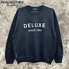 【未使用】DELUXE/デラックス DELUXE Logo Crew スウェット トレーナー/24AD2665/ブラック/L