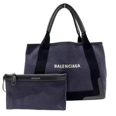 2024年最新】（中古）(バレンシアガ)BALENCIAGA 339933 ネイビーカバス S トートバッグ ショルダーバッグ レザー/レディース  中古の人気アイテム - メルカリ