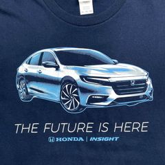 HONDA INSIGHT ホンダ インサイト モーターサイクル プリントTシャツ メンズXL 