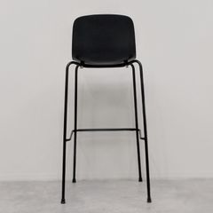 「SD3512」TROY STOOL 4 legs SH.77.5 脚／ブラック シート／ブラック