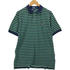 古着 ラルフローレン Ralph Lauren POLO by Ralph Lauren 半袖 ボーダー ポロシャツ メンズL相当/eaa552196