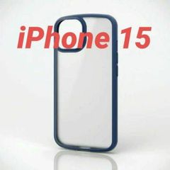 iPhone 15 用 TOUGH SLIM LITEケース ネイビー