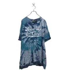 GILDAN 半袖 タイダイ Tシャツ ギルダン XL ブルー ビッグサイズ マルチカラー クルーネック 古着卸 アメリカ仕入 a605-7542