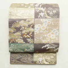 中古 袋帯 六通柄 フォーマル用 正絹 古典柄 多色使い