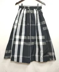 【215772】URBAN RESEARCH アーバンリサーチ  ビックチェックギャザースカート　ウエストゴム　チェック柄　タグ付き　フリーサイズ  ・ネイビー