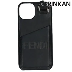 未使用級✨フェンディ レザー iPhone15ケース ブラック ズッカ