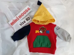 ミキハウス80　とんがり帽子トレーナー　カラフル